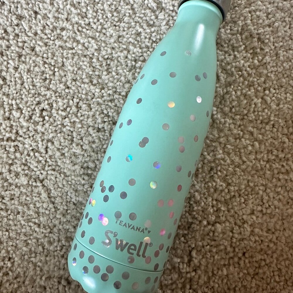 Swell Teavana 17oz Water Bottle - Glitter Drop Mint Green
